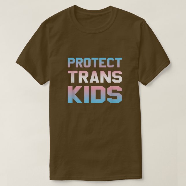 T-shirt Droits transgenres Pride Protéger les enfants tran (Design devant)