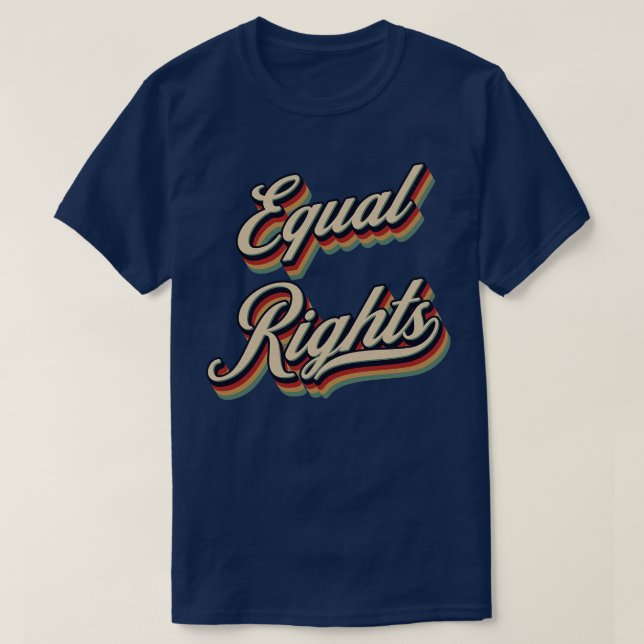 T-shirt Droits Vintages rétro (Design devant)