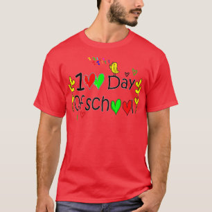 T-shirt drôle 100 jour de cadeau scolaire pour les élèves