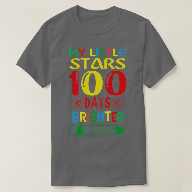 T-shirt Drôle 100 Jours De Citation D'École Mes Petites Ét (Design devant)
