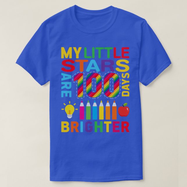 T-shirt Drôle 100 Jours De Citation D'École Mes Petites Ét (Design devant)