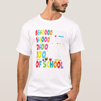T-shirt Drôle 100 jours de tenue scolaire pour les enseign