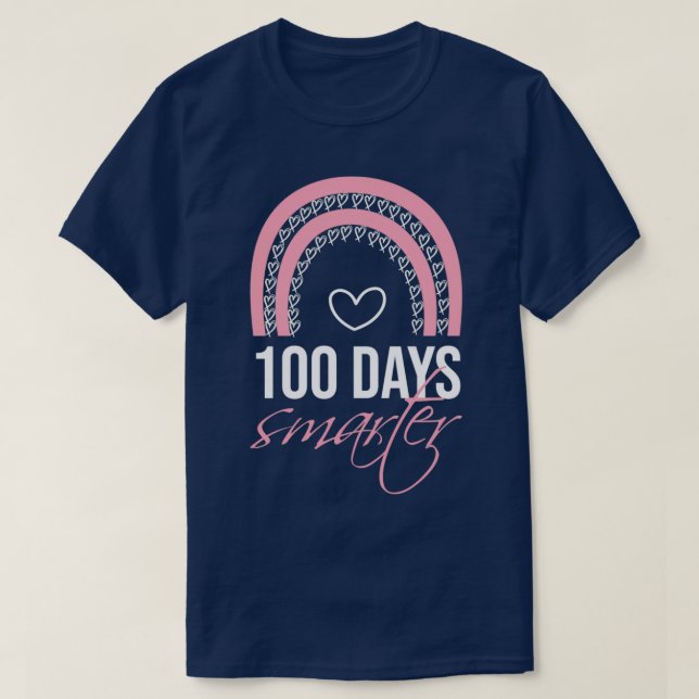T-shirt drôle 100e jour école 100 jours plus intelligent h (Design devant)