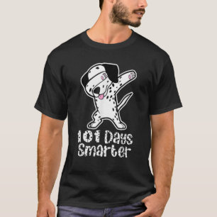 T-shirt Drôle 101 Jours plus intelligent Dabbing Dabbing D