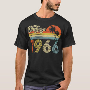 T-shirt Drôle 1966 60 ans Fabriqué en 1966 Cadeau 60 Ans