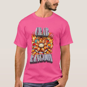 T-shirt Drôle 1990s Crab Rangoon Bootleg Rap Style 90s Vin