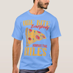 T-shirt Drôle 1 bouchées Pizza Tout le monde connaît les r