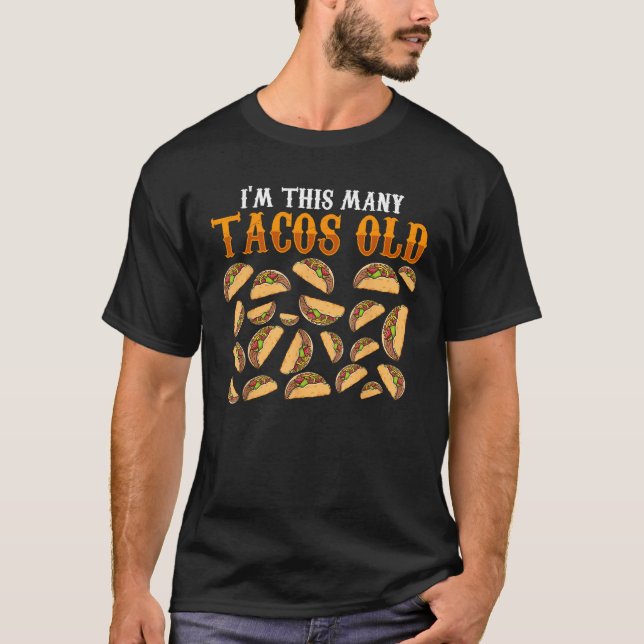 T-shirt Drôle 22 Ans Vieux Taco Lovers Gag Cadeau 22e Anni (Devant)