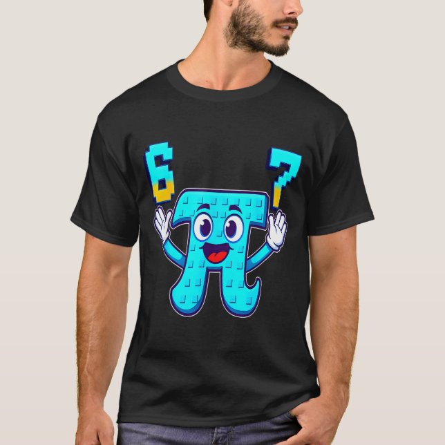 T-shirt Drôle 3.14 6 7 mème maths nerd genz pourriture de  (Devant)
