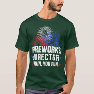 T-shirt Drôle 4 juillet directeur Fireworks Je vous dirige