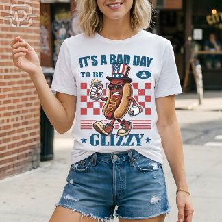 T-shirt Drôle 4 juillet Mauvaise journée pour être un Gliz