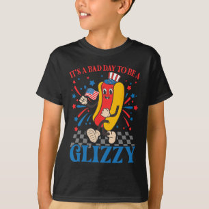 T-shirt Drôle 4 juillet Usa Hotdog C'est une mauvaise jour