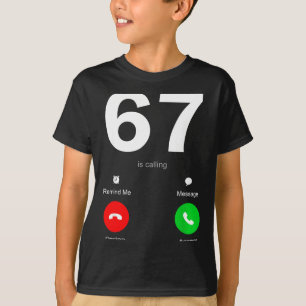 T-shirt Drôle 67 Appelle 6-7 Mème Six Sept 6 7 Gen Alp