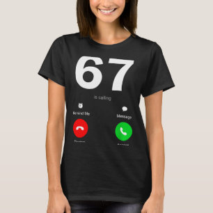 T-shirt Drôle 67 Appelle 6-7 Mème Six Sept 6 7 Gen Alp
