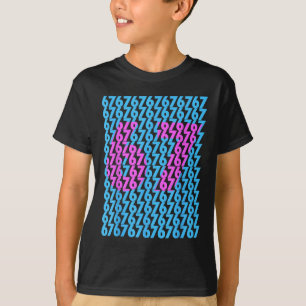 T-shirt Drôle 67 Caché 6 7 Mème Collège 6 7 Drôle 6