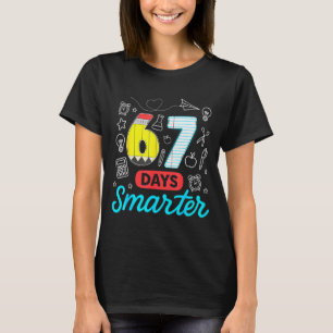 T-shirt Drôle 67 Jours Plus Intelligent Six Sept Mème Ense