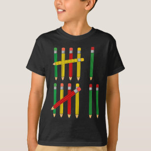 T-shirt Drôle 67 Marques De Pointage Math Pour Enseignants