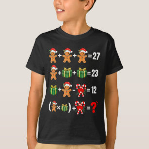 T-shirt Drôle 67 Mème Bonbon Joyeux Santa Prof de Maths Ch