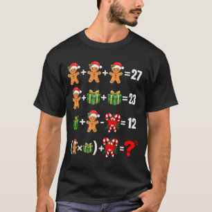 T-shirt Drôle 67 Mème Bonbon Joyeux Santa Prof de Maths Ch