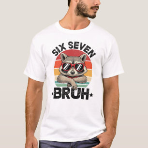 T-shirt Drôle 67 Mème Garçons Enfants 6 7 Six Sept Bruh Ra