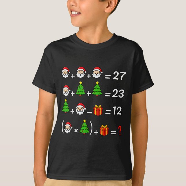 T-shirt Drôle 67 Meme Noël Prof de Maths Santa Six Sept (Devant)