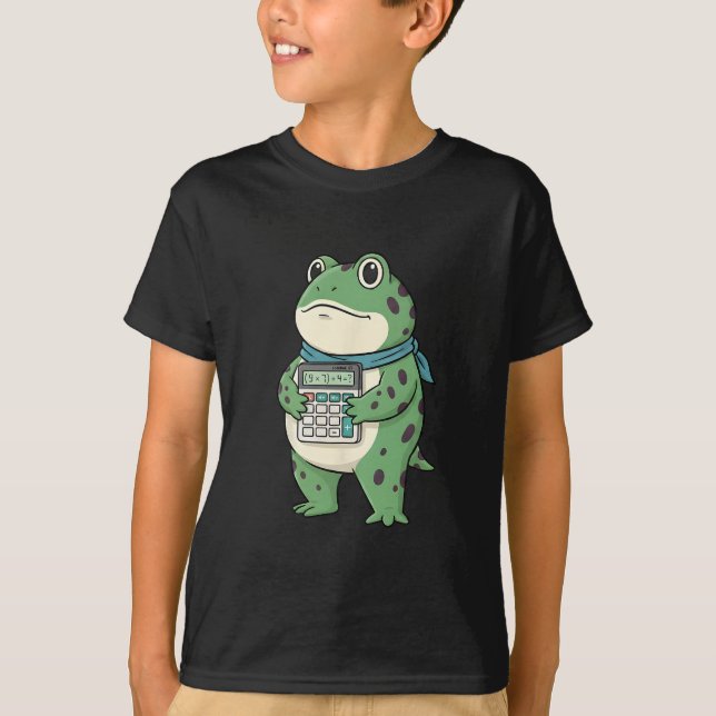 T-shirt Drôle 67 Mème Pemdas Prof de Maths Six Sept Grenou (Devant)