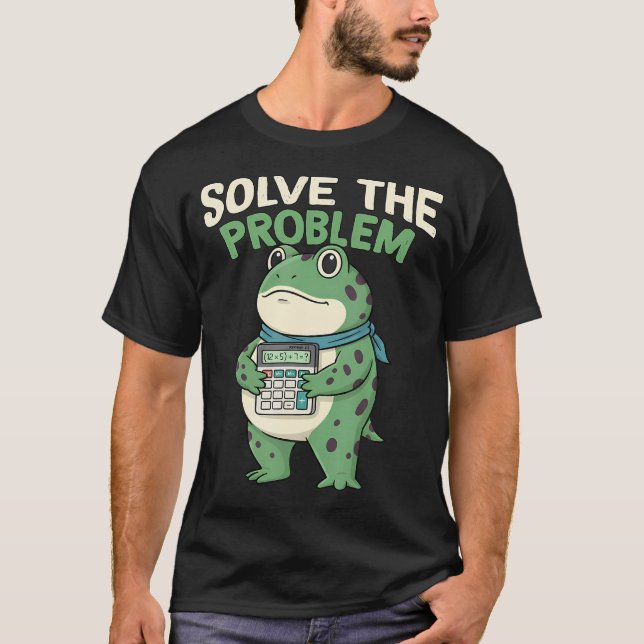 T-shirt Drôle 67 Meme Pemdas Prof de Maths Six Sept Grenou (Devant)