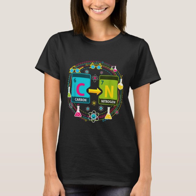 T-shirt Drôle 67 Mème Science Chimie Professeur Tableau Pé (Devant)