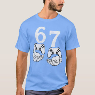 T-shirt Drôle 67 Mème Si Sept Jeux Vidéo Joueur Jeux Vidéo