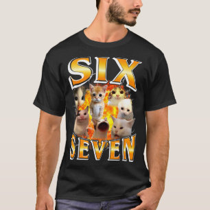 T-shirt Drôle 67 Mème Six Sept Chat Mème Drôle Bootleg Gra