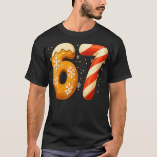 T-shirt Drôle 67 Six Sept Mème Noël Bonbon au Gingembre