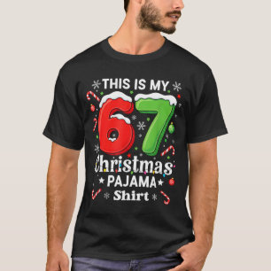 T-shirt drôle 67 Six Sept Memes de Noël pour enfan