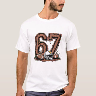 T-shirt Drôle 6-7 Drip Football Américain 67 Six Sept Mème