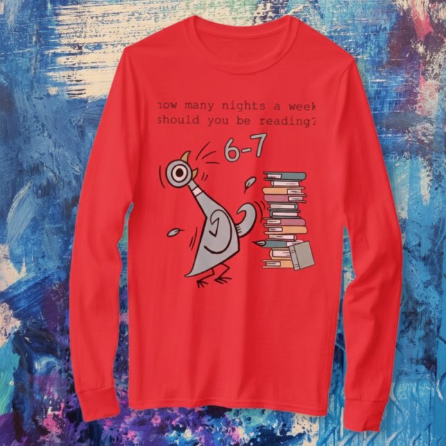 T-shirt Drôle “6–7 Nuits de Lecture” Enseignant et Amateur (Créateur téléchargé)