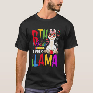 T-shirt Drôle 6e année pas de problème-Llama Amoureux d'Al