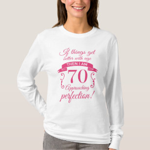 T-shirt Drôle 70e anniversaire 'Perfection'