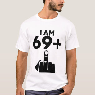 T-shirt Drôle 70e cadeau d'anniversaire, 69 Plus un