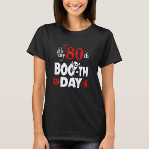 T-shirt Drôle 80ème Fantôme de Boo Scary Naissance d'Hallo