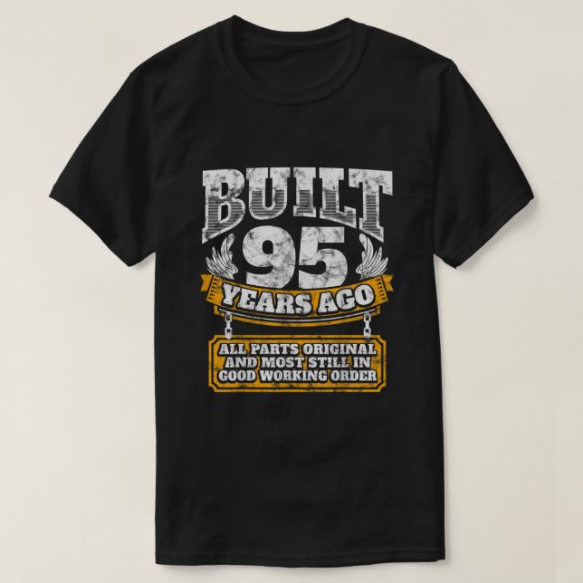 T-shirt Drôle 95e anniversaire Chemise Anniversaire cadeau (Design devant)