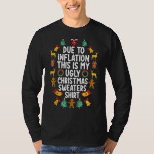 T-shirt Drôle à cause de l'inflation C'est mon mauvais pul