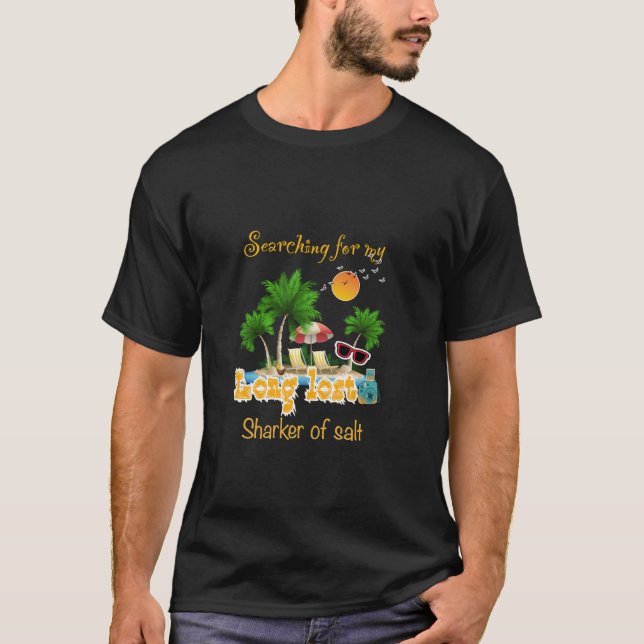 T-shirt Drôle à la recherche de mon long Shaker de sel per (Devant)