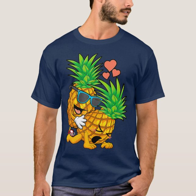 T-shirt Drôle à l'envers de l'ananas Swinger cadeau pour e (Devant)