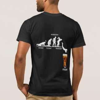 T-Shirt drôle à motif au dos pour amateur de bière