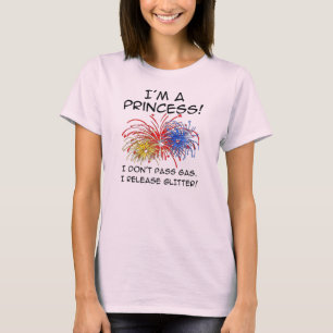 T-Shirt Drôle à Paillettes Libération Princesse