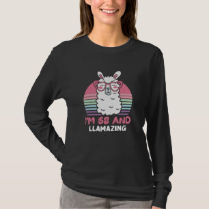 T-shirt Drôle Adorable Llama 68e Anniversaire Cadeau Pour