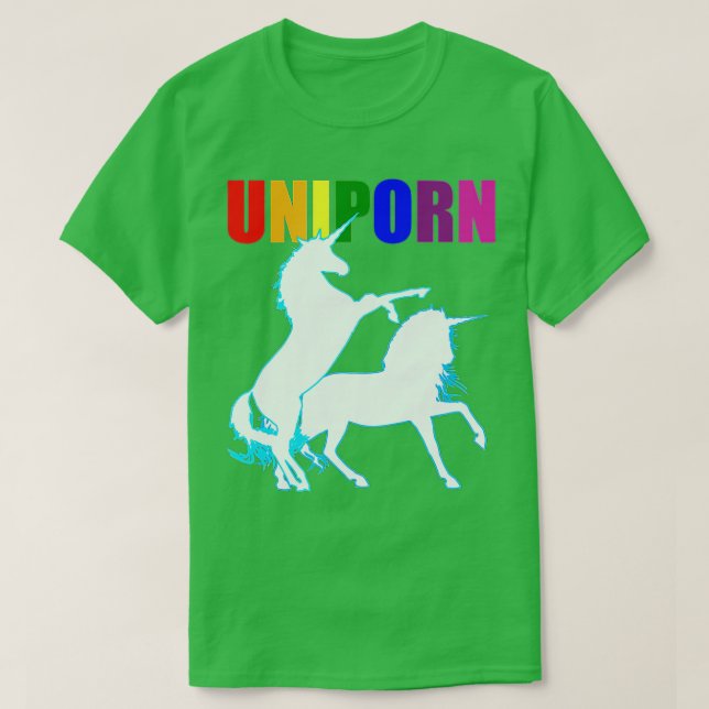 T-shirt Drôle Adulte Gay Sale Unicorne Naught Inapproprié (Design devant)