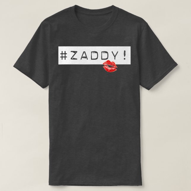 T-shirt Drôle Adultes Daddy Zaddy (Design devant)