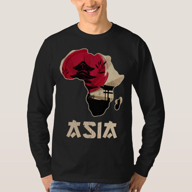 T-shirt Drôle Afrique Asie mélangés (Devant)