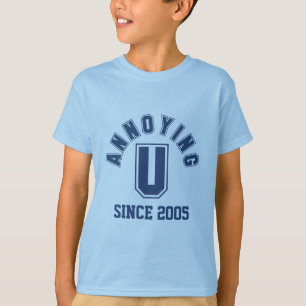 T-shirt Drôle agaçant le Tee de votre fille, Bleu