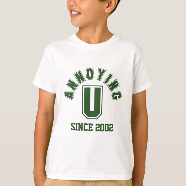 T-shirt Drôle Agaçant Vous Garçon Tee, Vert (Devant)